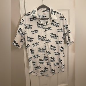 Topo Chico seltzer button up